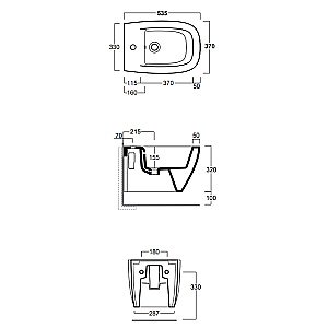 Биде подвесное Simas Juniper JU19 белое купить в интернет-магазине Sanbest