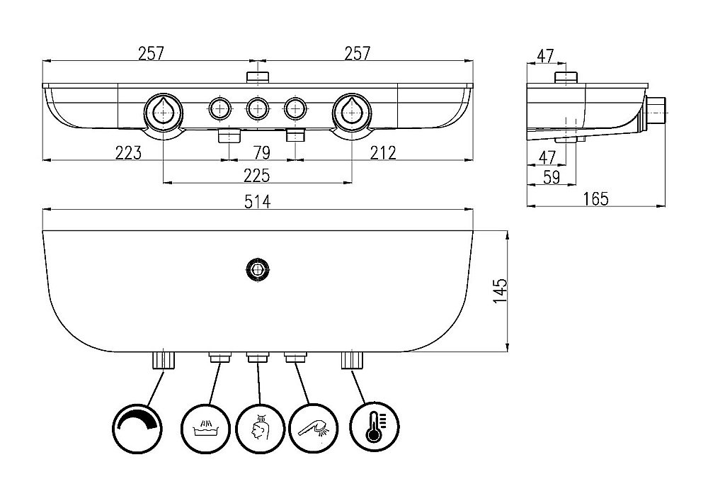 Душевая система Rav-Slezak MURRAY MU253.5/5KC черный купить в интернет-магазине сантехники Sanbest