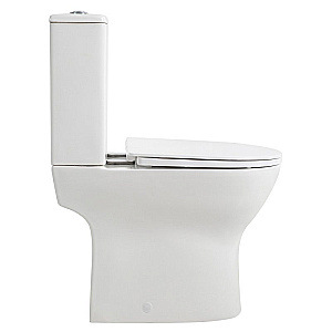 Унитаз-компакт напольный BelBagno Lounge BB045CPR/SC+BB045/051T белый, безободковый, с крышкой микролифт, с бачком купить в интернет-магазине Sanbest