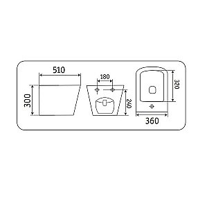 Биде подвесное CeramaLux N 5370MHL голубое матовое купить в интернет-магазине Sanbest