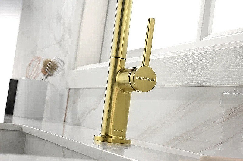 Смеситель для кухни Paulmark Neo Ne214419-LG  светлое золото купить в интернет-магазине сантехники Sanbest
