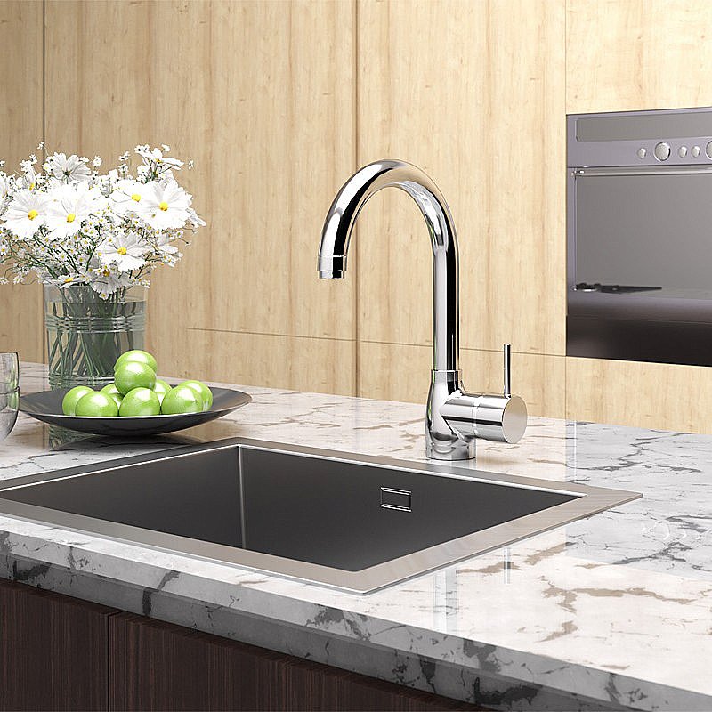 Смеситель для кухни PAINI Cox Edimburgo 78CR572DFIXEPR2KM хром купить в интернет-магазине сантехники Sanbest