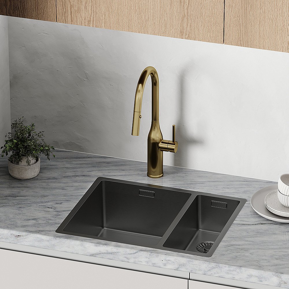 Смеситель для кухни Sancos Grand SC4002BG брашированное золото купить в интернет-магазине сантехники Sanbest