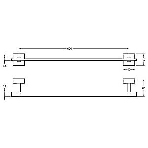 Полотенцедержатель Jacob Delafon MÉ купить в интернет-магазине сантехники Sanbest