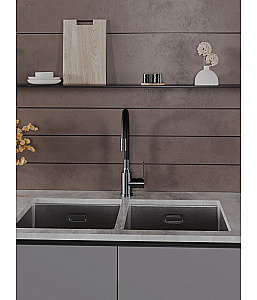 Смеситель для кухни Agger Easy A3100555 оружейная сталь матовая купить в интернет-магазине сантехники Sanbest