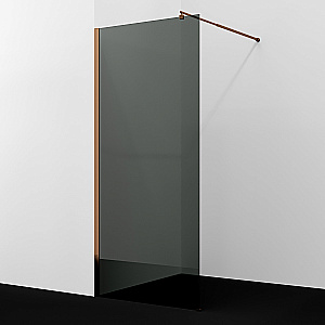 Душевое ограждение WasserKRAFT Rur 30W46RG-TG 110 профиль розовое золото/стекло тонированное купить в интернет-магазине Sanbest