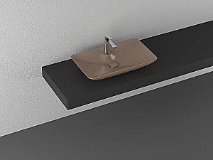 Раковина ISVEA SistemaY Clear 64 10SY50065SV-2H коричневый матовый купить в интернет-магазине Sanbest