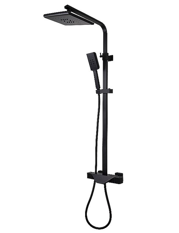 Душевая система Kaiser Quadris 25182-2 черная купить в интернет-магазине сантехники Sanbest
