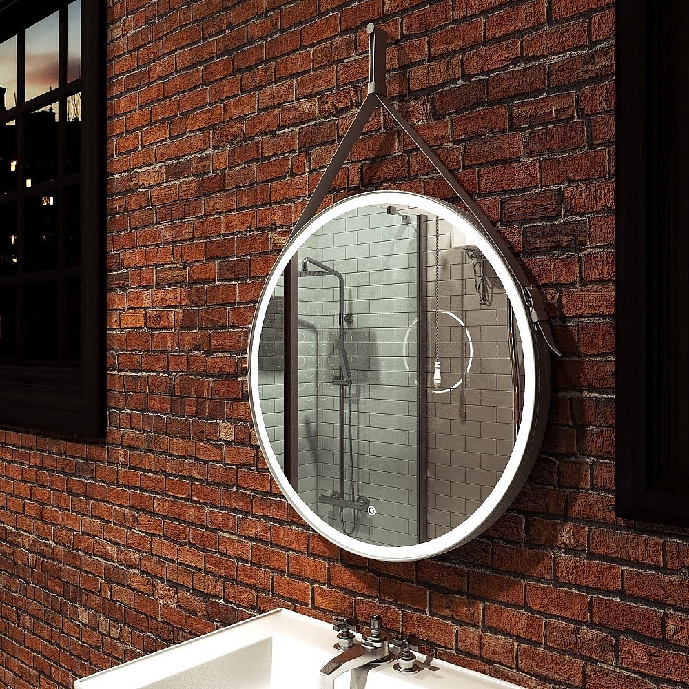 Зеркало Континент Millenium White ЗЛП738 65x65 в ванную от интернет-магазине сантехники Sanbest