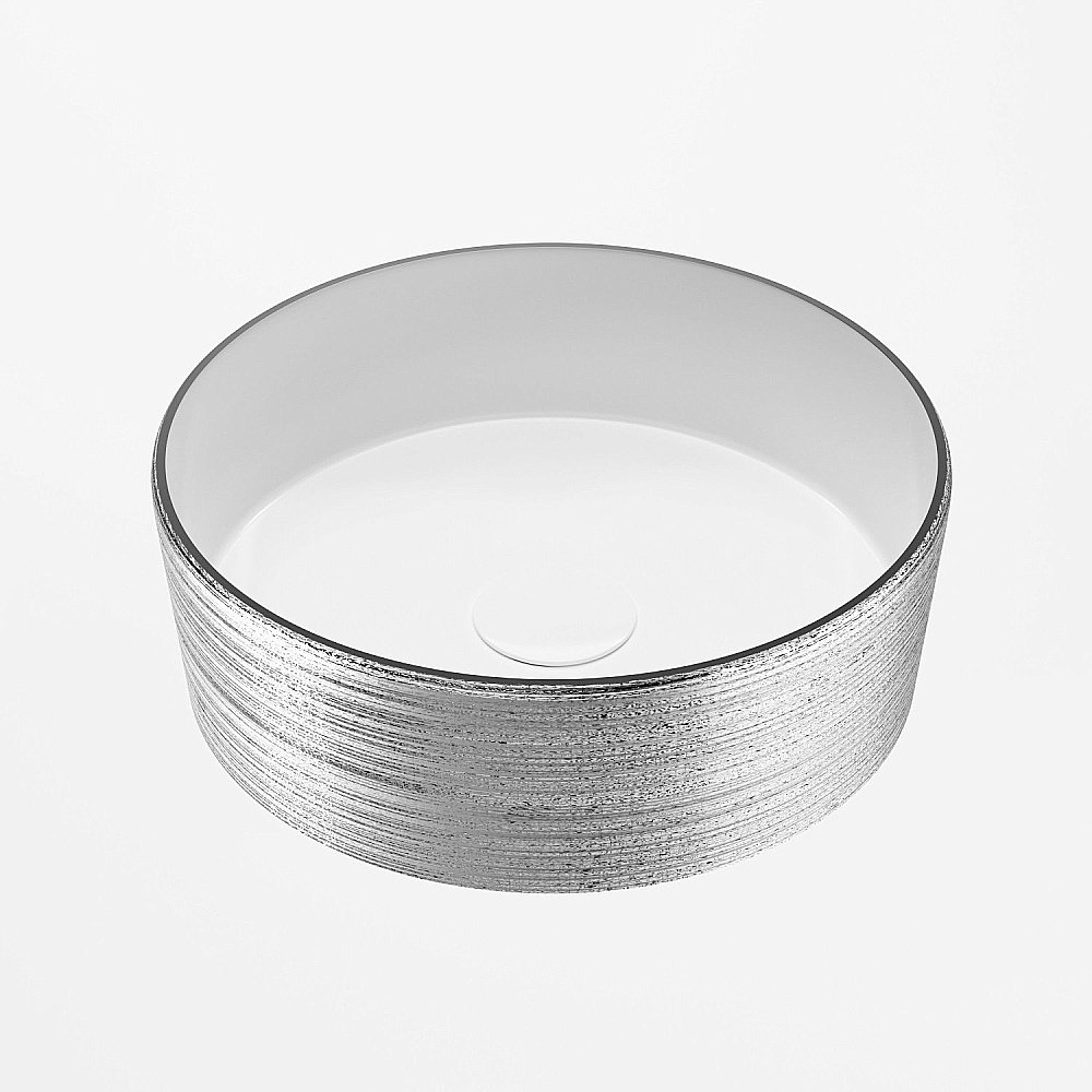 Раковина Grossman Color GR-5020SW серебряный-белый купить в интернет-магазине Sanbest