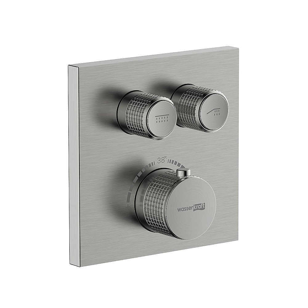 Душевая система WasserKRAFT Wern 4200 A4248.097.121.275.100.276 Thermo никель купить в интернет-магазине сантехники Sanbest