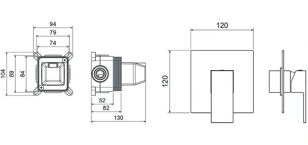Смеситель для душа Aquatek Либра AQ1666MB черный матовый купить в интернет-магазине сантехники Sanbest