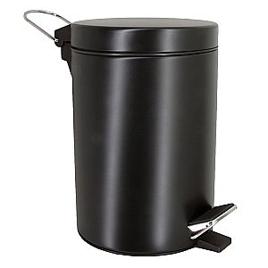 Ведро для мусора WasserKraft K-633BLACK 3L купить в интернет-магазине сантехники Sanbest
