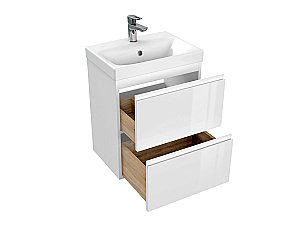 Мебель для ванной Cersanit Moduo Slim 50 белая для ванной в интернет-магазине Sanbest