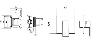 Смеситель для душа Aquatek Либра AQ1666MB черный матовый купить в интернет-магазине сантехники Sanbest