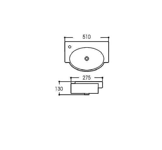 Раковина Aquatek 51 AQ5329-00 белая купить в интернет-магазине Sanbest