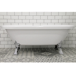 Акриловая ванна Радомир Леонесса 1П на ножках "лилия" Chrome купить в интернет-магазине Sanbest