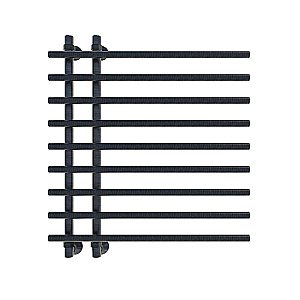 Полотенцесушитель водяной Veconi Tufo T801070GR графит купить в интернет-магазине сантехники Sanbest