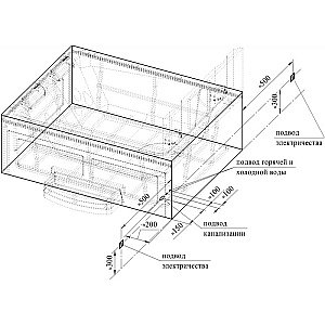 Минибассейн Радомир  Римини Platinum 1-30-0-0-5-047С 190х150 Серый мрамор купить в интернет-магазине Sanbest