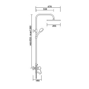 Душевая система Veragio Grazia VR.GRZ-9955.BR бронза купить в интернет-магазине сантехники Sanbest