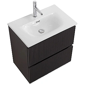 Тумба с раковиной BelBagno UNO-MINI 60 темно-серая матовая для ванной в интернет-магазине Sanbest