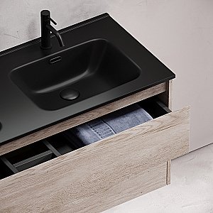 Тумба с раковиной Sancos Libra 120 LB120-2EG дуб галифакс натуральный для ванной в интернет-магазине Sanbest