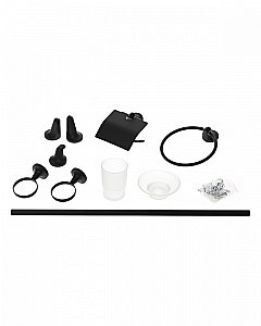 Набор аксессуаров Orange Y01-888b черный купить в интернет-магазине сантехники Sanbest