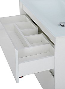 Тумба с раковиной BelBagno KRAFT 90 2C-SO/LOV-900-LVB Bianco Opaco для ванной в интернет-магазине Sanbest