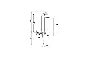 Смеситель для раковины VitrA Root Square A4273336EXP черный матовый купить в интернет-магазине сантехники Sanbest