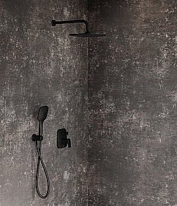 Смеситель для душа Ravak 10° Free black X070156 черный матовый купить в интернет-магазине сантехники Sanbest