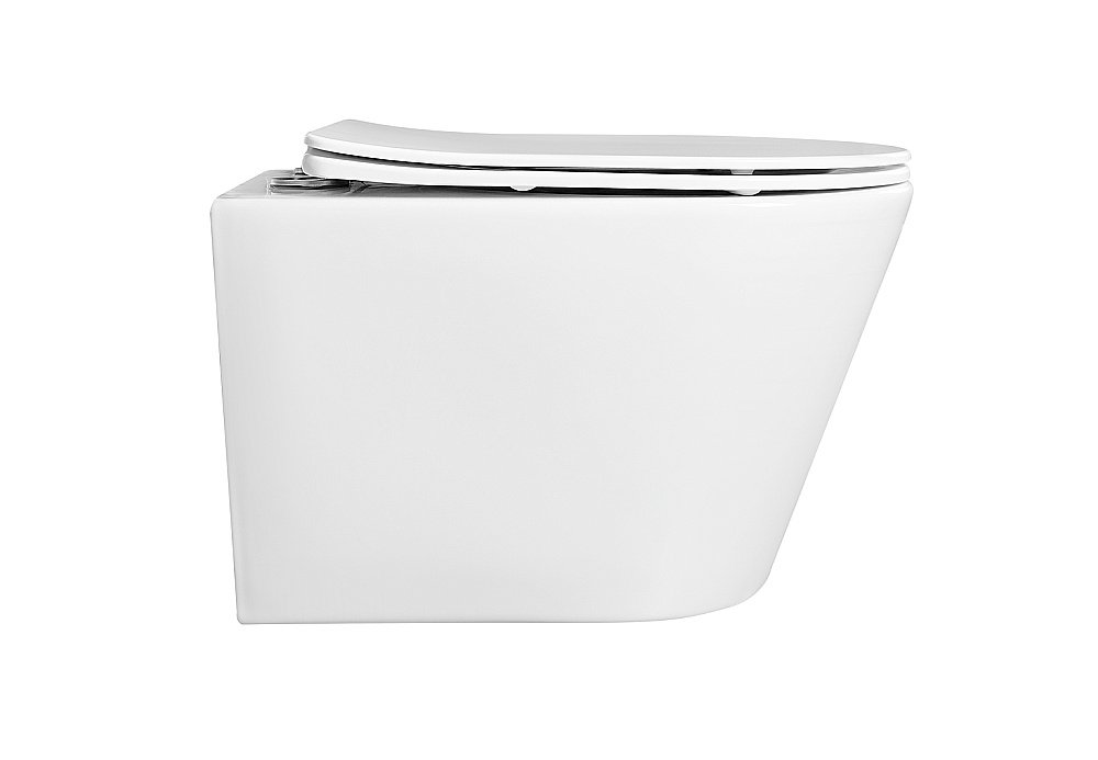 Унитаз подвесной Aquatek Вега AQ1905-00 белый, с крышкой микролифт, безободковый купить в интернет-магазине Sanbest