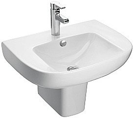 Раковина с полупьедесталом Jacob Delafon ODEON UP 56 E4737-00/18566W-00 белая купить в интернет-магазине Sanbest