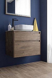 Тумба с раковиной Aquanet Nova Lite 249515 75 дуб рустикальный для ванной в интернет-магазине Sanbest