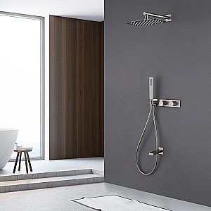 Душевая система ABBER Rund AF8717SP сатин купить в интернет-магазине сантехники Sanbest