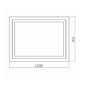 Зеркало Azario Ливия 120х80 с датчиком на движение в ванную от интернет-магазине сантехники Sanbest