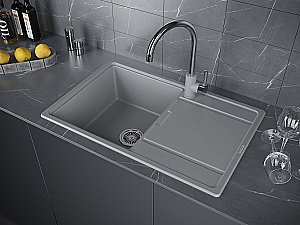 Мойка кухонная Paulmark Flugen PM217850-GRM купить в интернет-магазине сантехники Sanbest