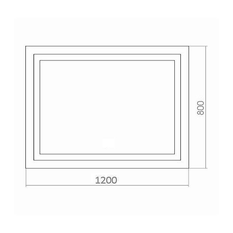 Зеркало Azario Ливия 120х80 с датчиком на движение в ванную от интернет-магазине сантехники Sanbest