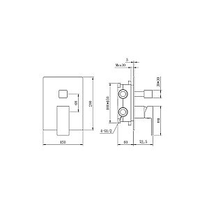 Душевая система Berges NARDIS 3S 71005 хром купить в интернет-магазине сантехники Sanbest