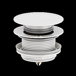 Донный клапан для ванны WONZON & WOGHAND WW-SS105-MW белый матовый купить в интернет-магазине сантехники Sanbest