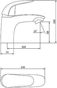 Смеситель для раковины RedBlu by Damixa Palace Bit 310210000 купить в интернет-магазине сантехники Sanbest