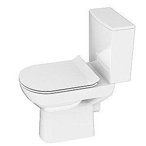 Унитаз Cersanit CITY Clean On 011 3/5 DPL EO slim с крышкой микролифт, с бачком, безободковый купить в интернет-магазине Sanbest