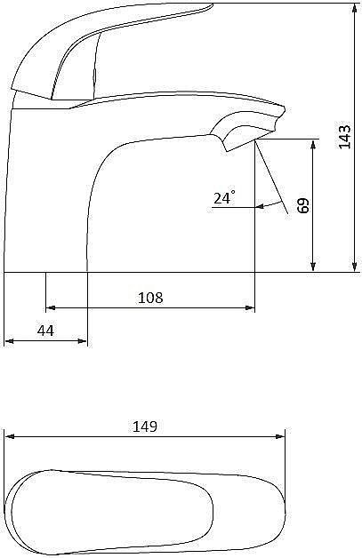 Смеситель для раковины RedBlu by Damixa Palace Bit 310210000 купить в интернет-магазине сантехники Sanbest