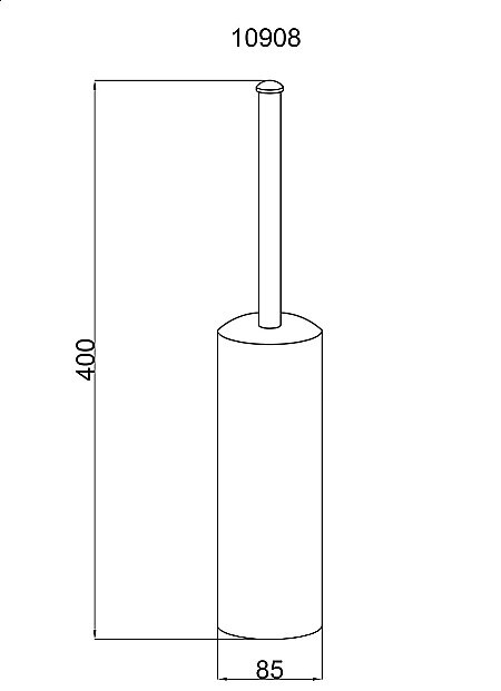 Ершик Boheme Murano 10908-G купить в интернет-магазине сантехники Sanbest