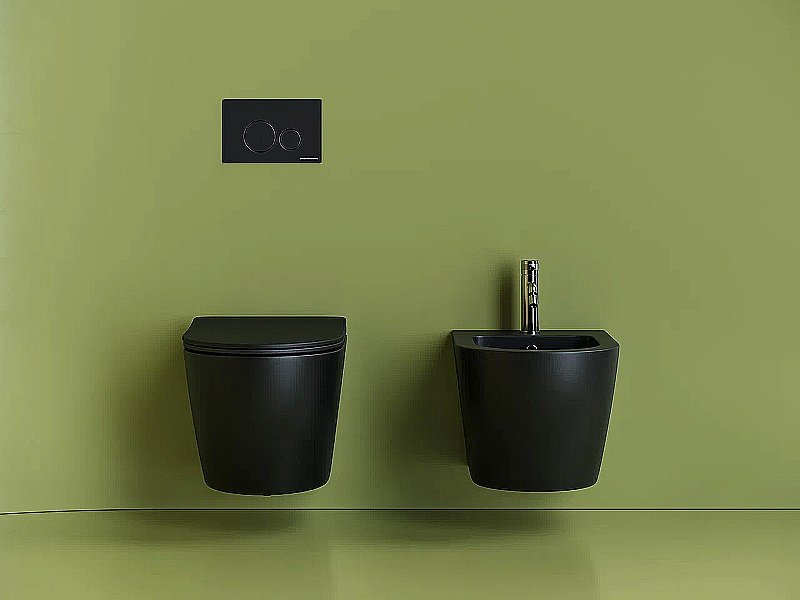 Биде Ceramica Nova Uno CN11002MB черное матовое купить в интернет-магазине Sanbest