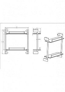 Полка CeramaLux Neo 51015 хром купить в интернет-магазине сантехники Sanbest
