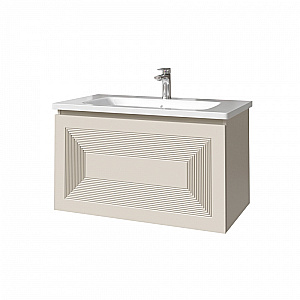 Тумба с раковиной Caprigo Modo-Quarta 100 с интегрированной ручкой, цвет на выбор для ванной в интернет-магазине Sanbest