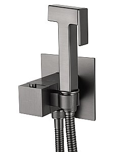 Смеситель с гигиеническим душем и термостатом встраиваемый WONZON & WOGHAND WW-88829910-BGM темный графит купить в интернет-магазине сантехники Sanbest