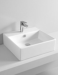 Раковина подвесная Artceram Quadro 50 QUL002 01 00 белая купить в интернет-магазине Sanbest