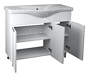 Тумба с раковиной Loranto Стиль CS00079170 100 белая для ванной в интернет-магазине Sanbest