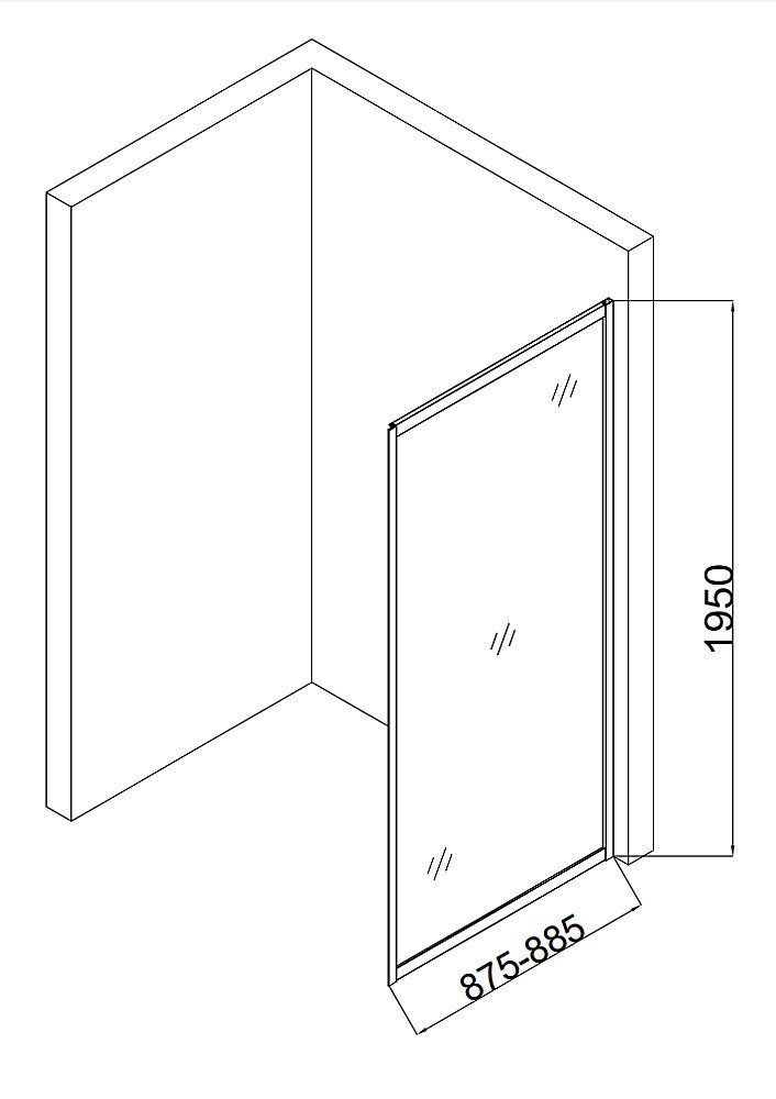 Душевой уголок Taliente 130х90 неугловой, стекло прозрачное/профиль хром купить в интернет-магазине Sanbest